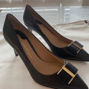 New Salvatore Ferragamo Classic Black Heels